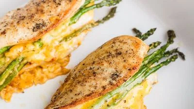 Asparagus & Cheese Stuffed Chicken