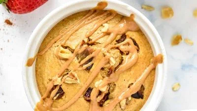 Individual Air Fryer Baked Oats