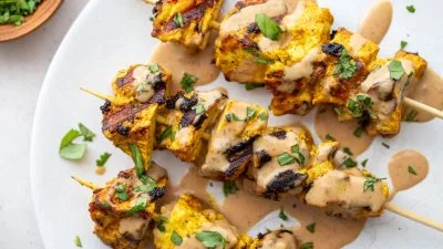 Tofu Satay with Peanut Sauce