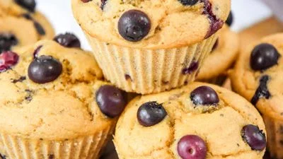 Blueberry Lemon Pancake Mix Muffins