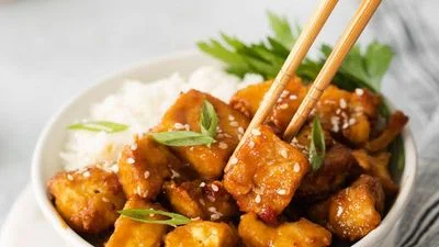 Air Fryer Spicy Tofu