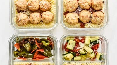 Chicken Meatballs Two Ways Meal Prep Lunches