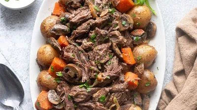 Slow Cooker Pot Roast with Rich Gravy