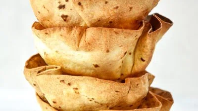 Air Fryer Flour Tortilla Bowls