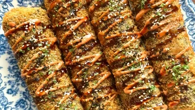 Crispy Sushi Burrito with Salmon