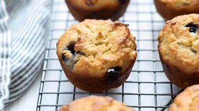 Almond Flour Banana Blueberry Muffins