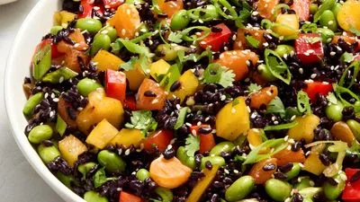 Asian Black Rice Salad