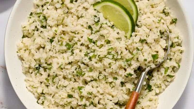 Cilantro Lime Cauliflower Rice