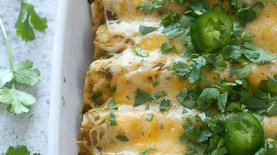 Green Enchiladas with Ground Turkey