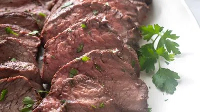 Grilled Tri Tip Roast with Santa Maria Rub & Chimichurri Sauce