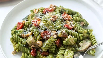 One Pot Chicken Pesto Pasta