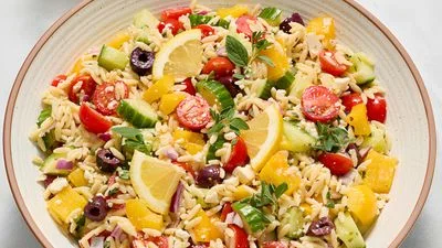 Greek Orzo Salad Recipe