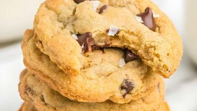Salted Chocolate Chip Cookies