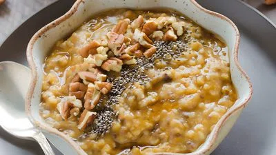 Slow Cooker Pumpkin Steel Cut Oats