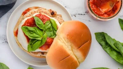 Ground Chicken Parmesan Burgers