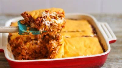 Ground Beef and Rice with Cheese