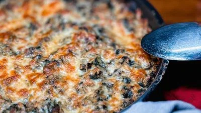 Ground Beef Spinach Casserole