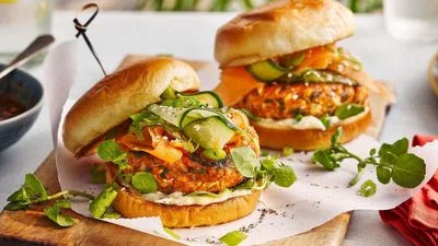 Vietnamese-style tofu burger