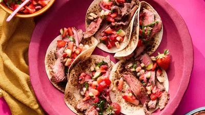 Strawberry Barbecue Beeff