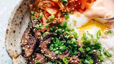 Korean BBQ Yum Yum Rice Bowls
