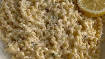 Creamy Lemon Fusilli Lunghi Pasta