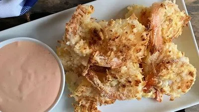Lightened Up Coconut Shrimp