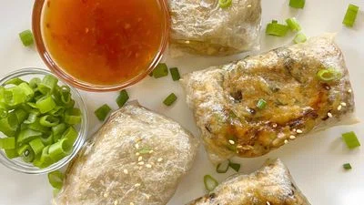 Air Fryer Rice Paper Dumplings