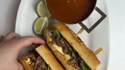 Slow-Cooked Birria Sandwich