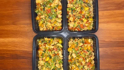 Healthy Turkey & Vegetable Skillet Meal Prep