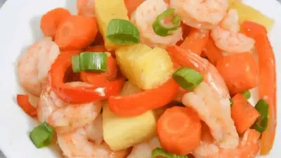 Sheet Pan Shrimp Teriyaki and Pineapple