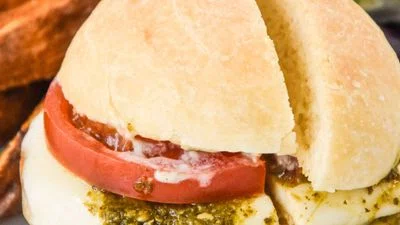 Pesto Chicken Mozzarella Sandwich