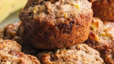 Banana Date Muffins