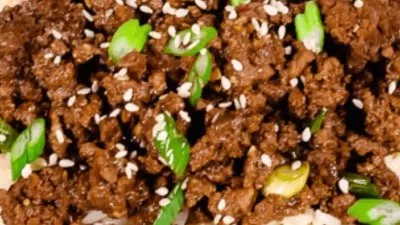 Ground Beef Bulgogi Bowl