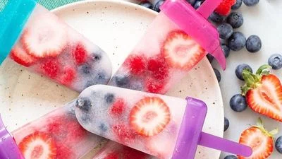 Coconut Fruit Popsicles