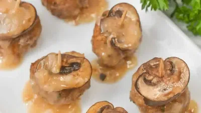 Veal Marsala Meatball Bites
