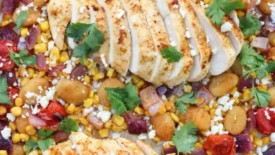 Sheet Pan Gnocchi with Chicken and Corn