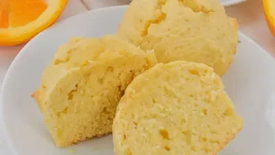 Orange Greek Yogurt Muffins