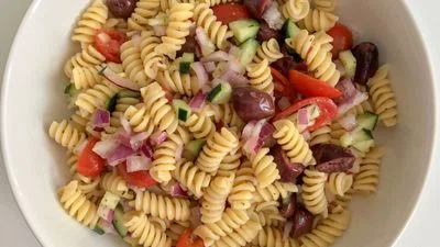 Vegan Greek Pasta Salad