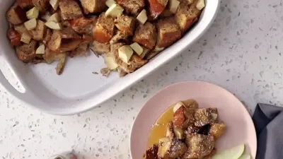 Apple Pie Baked French Toast Casserole