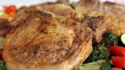 Easy Pork Chops with Roasted Vegetables