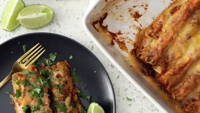 Skinny Chicken Enchiladas