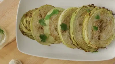 Oven Roasted Cabbage Steaks