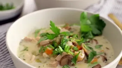 Creamy Chicken Mushroom Soup