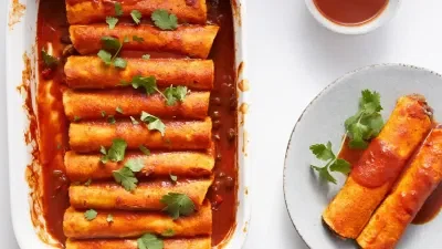 Vegan Black Bean Enchiladas