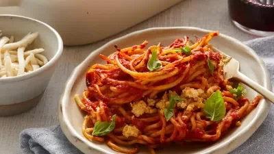 Vegan Baked Spaghetti