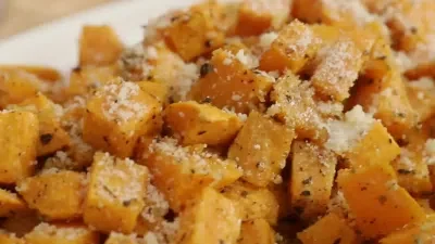 Roasted Parmesan Herb Sweet Potatoes