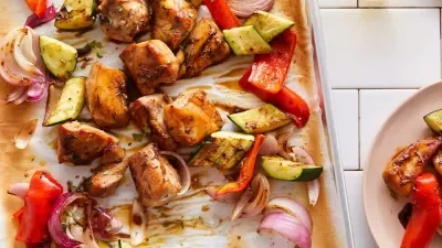 Sheet Pan Honey Balsamic Chicken and Vegetables