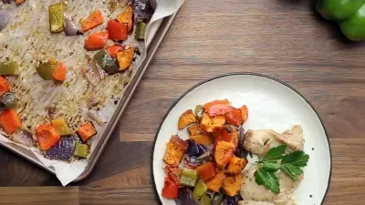 Easy Roasted Garlic & Parmesan Veggies