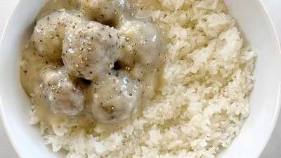 Meatballs and Rice