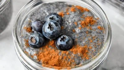 Blueberry Spice Chia Pudding